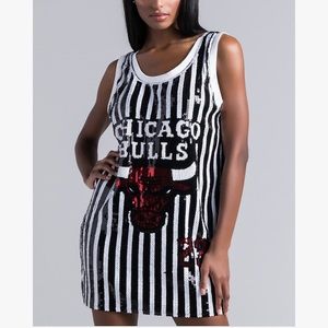 Chicago Bulls Jersey Sequin Dress 🔥🔥